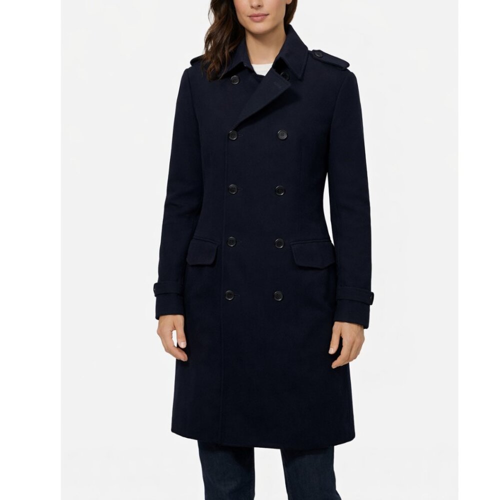 Aspesi Vintage Wool Pea Coat Navy Double Breasted XL (Flawed)